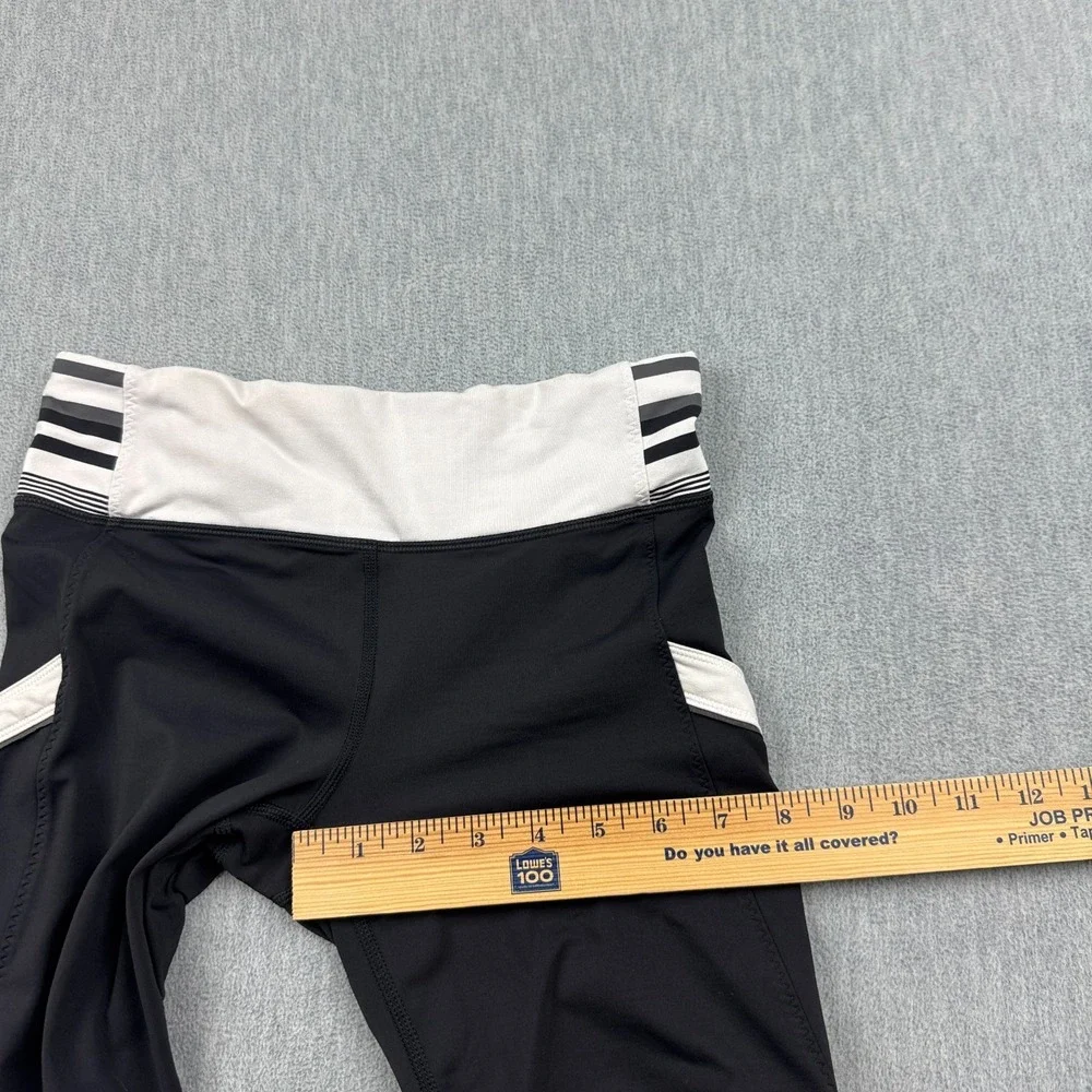 Lululemon Leggings Womens 4 Black White Run Mod Moves Crop 17